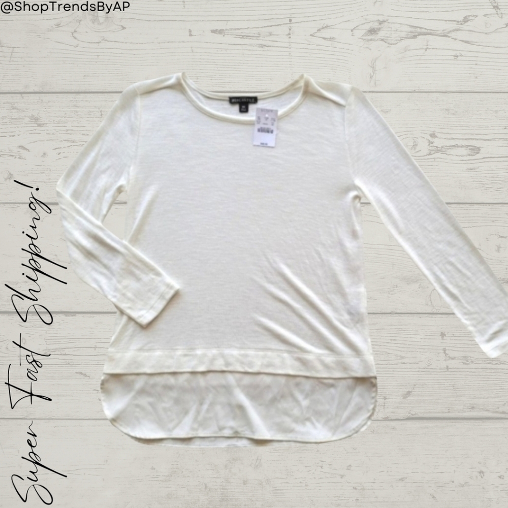 J. Crew Mercantile Layered Look Long Sleeve Top